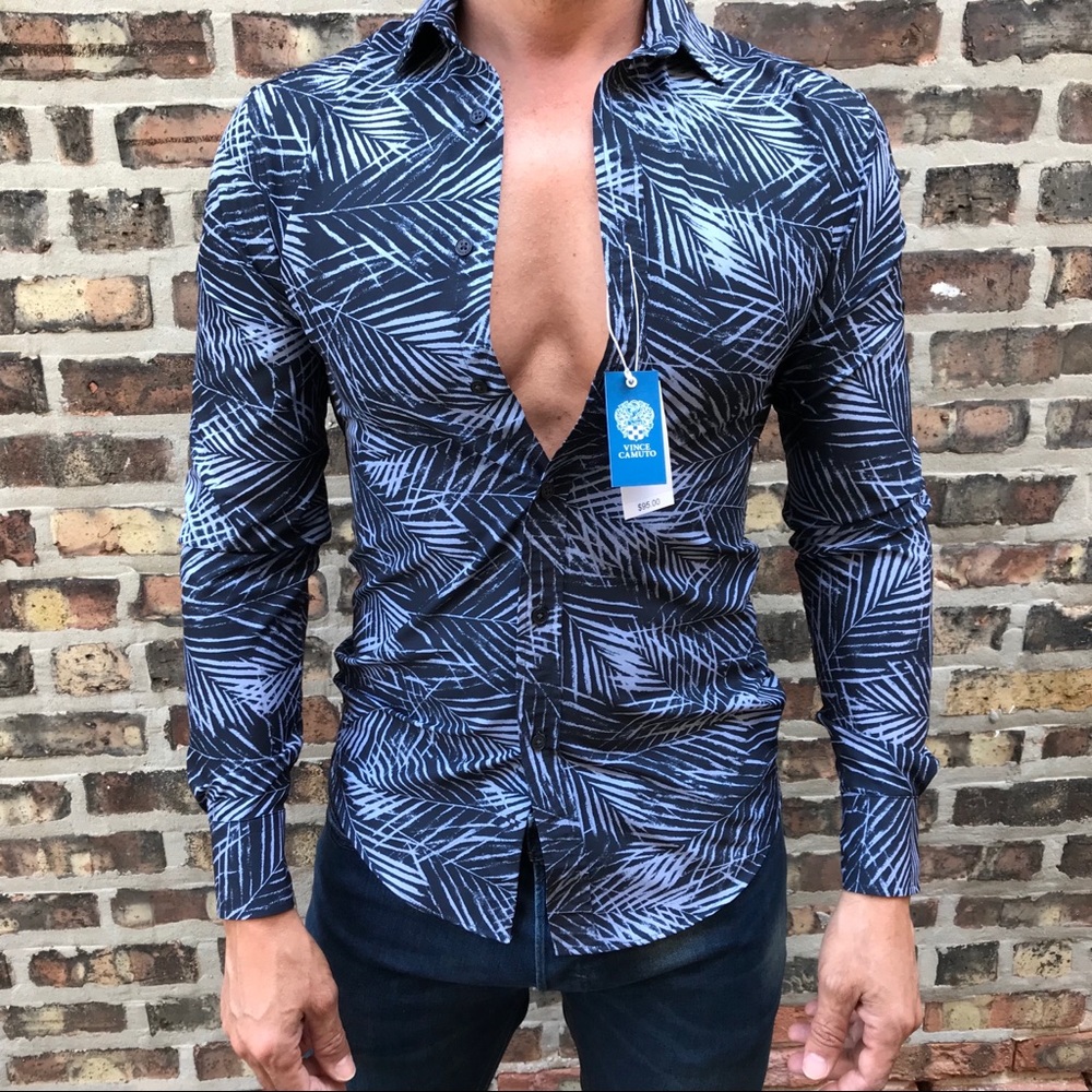 Vince Camuto Floral Shirt (S/M) - Picture 2 of 8